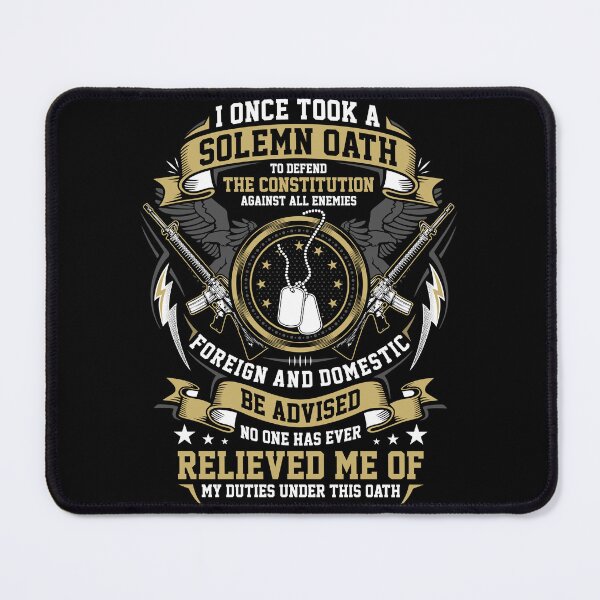 Item preview, Solemn Oath Defend The Constitution Military Veteran Dog Tags designed and sold by heedooppod.
