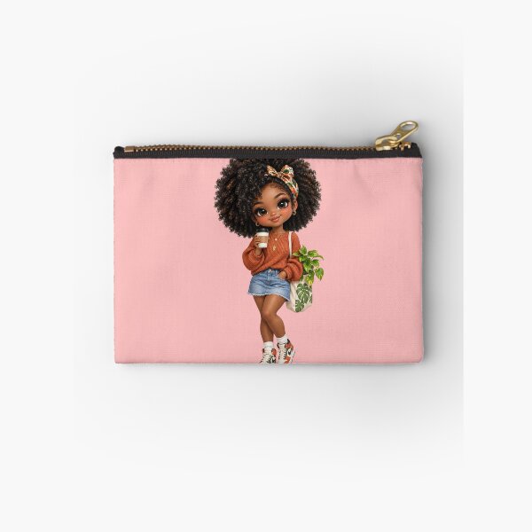 Item preview, Cozy Black Girl Plant Mom With Coffee designed and sold by taogiauco.