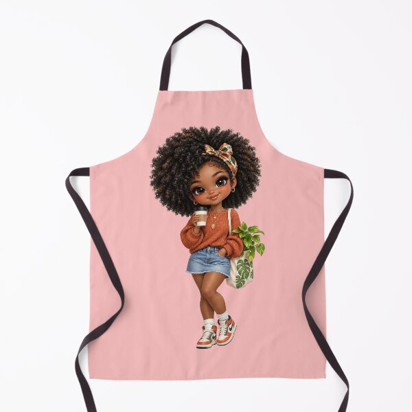 Item preview, Cozy Black Girl Plant Mom With Coffee designed and sold by taogiauco.