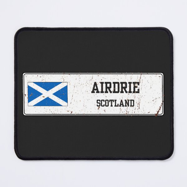 Item preview, Airdrie Scotland Vintage Street Sign Rusted Metal Plate designed and sold by jeshands.