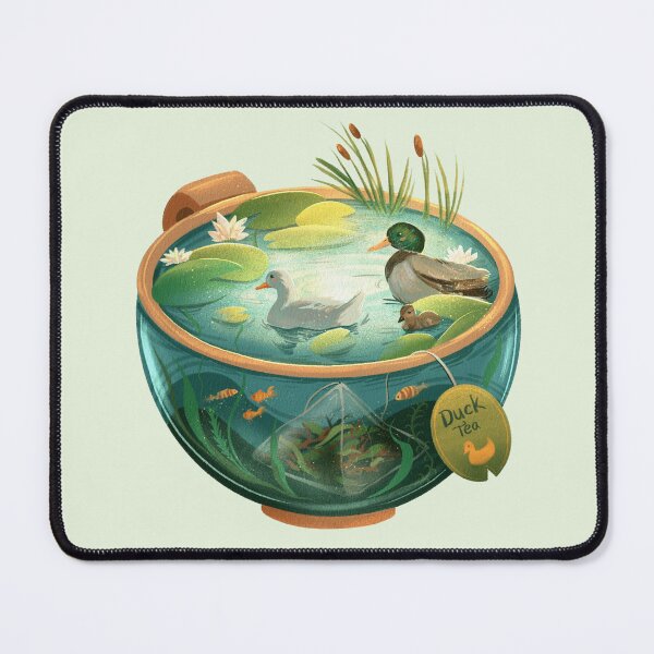 Item preview, Cozy Aesthetic Duck Lake Teacup  designed and sold by Penguin-dreams.