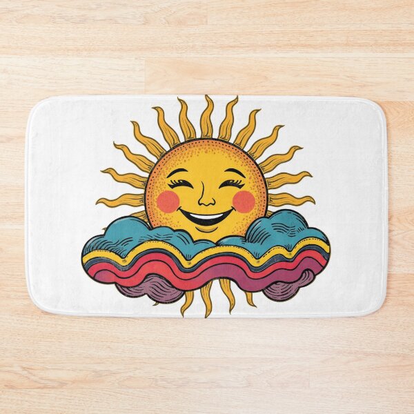Item preview,  Retro Smiling Sun designed and sold by catcurio.