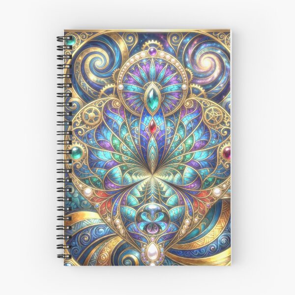 Item preview, Celestial Steampunk Stained Glass Mandala designed and sold by Frackxion.