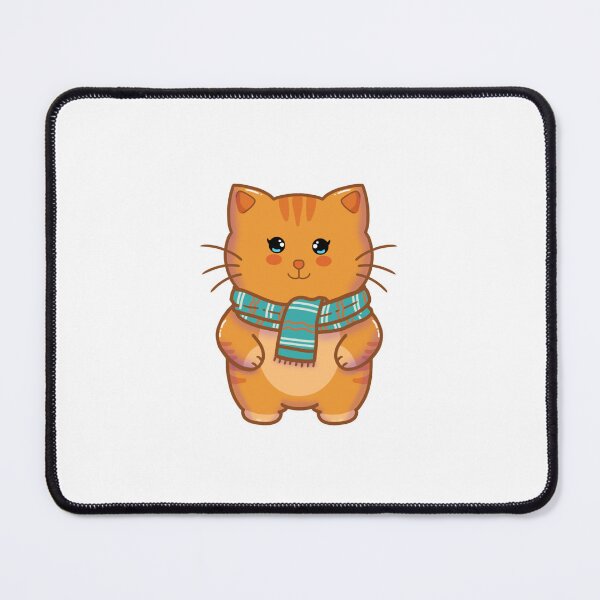 Item preview, Cute Cartoon Orange Cat Wearing a Scarf! designed and sold by Hello-Cuties.