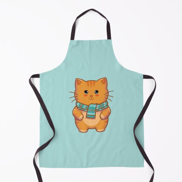 Item preview, Cute Cartoon Orange Cat Wearing a Scarf! designed and sold by Hello-Cuties.
