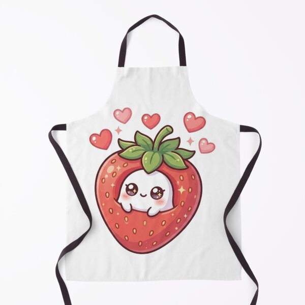 Item preview, Cute Kawaii Strawberry Character Love designed and sold by LunaVales.