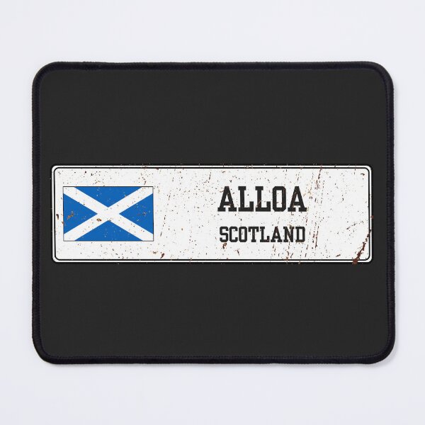 Item preview, Alloa Scotland Vintage Street Sign Rusted Metal Plate designed and sold by jeshands.