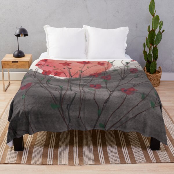 Item preview, Sunset & Red flowers designed and sold by SunnyOneStudio.
