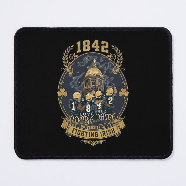 Item preview, Notre Dame Fighting Irish 1842 Golden Dome Players Crest designed and sold by Dravienart.