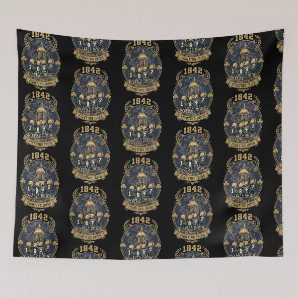 Item preview, Notre Dame Fighting Irish 1842 Golden Dome Players Crest designed and sold by Dravienart.
