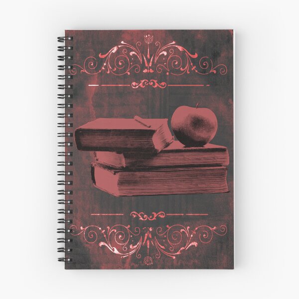 Item preview, Dark Red Antique Books Stacked With Apple and Chalk designed and sold by Ghoul Enterprises.