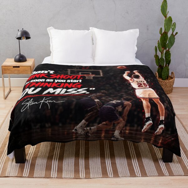 Item preview, Don't think shoot. As soon as you start thinking you miss - Steve Kerr designed and sold by BallerQuotes.