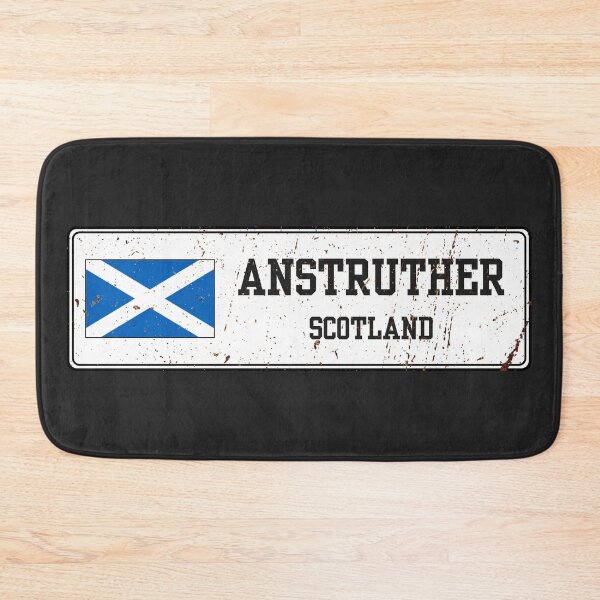 Item preview, Anstruther Scotland Vintage Street Sign Rusted Metal Plate designed and sold by jeshands.