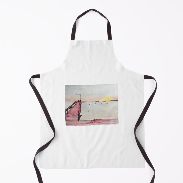 Item preview, Pier at Sunset Watercolor designed and sold by BirdandaBrush.