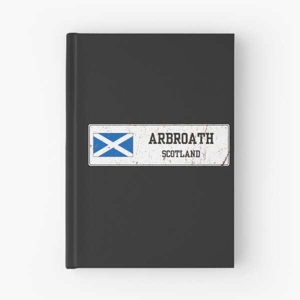 Item preview, Arbroath Scotland Vintage Street Sign Rusted Metal Plate designed and sold by jeshands.