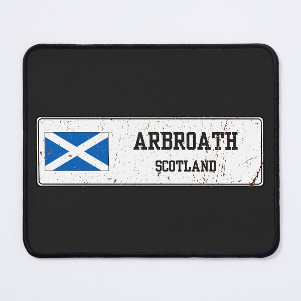Item preview, Arbroath Scotland Vintage Street Sign Rusted Metal Plate designed and sold by jeshands.