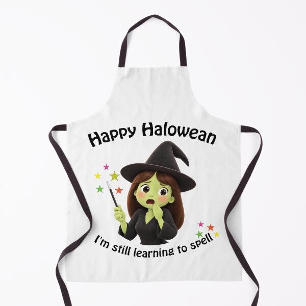 Item preview, Halloween witch learning to spell designed and sold by ChimaGraphics.