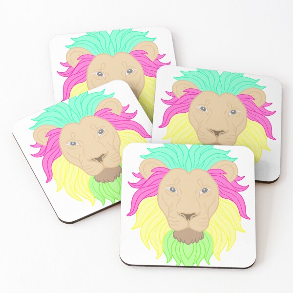 Item preview, Colorful Rainbow Lion – Vibrant Animal Portrait designed and sold by muhammadkhafidh.