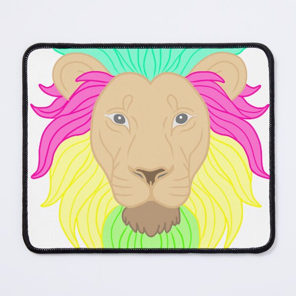 Item preview, Colorful Rainbow Lion – Vibrant Animal Portrait designed and sold by muhammadkhafidh.