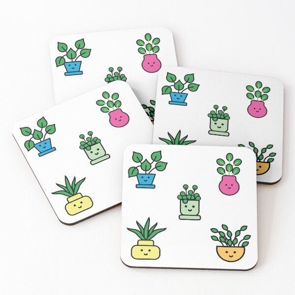 Item preview, Cute Kawaii Potted Houseplants Collection designed and sold by Art Club 99.