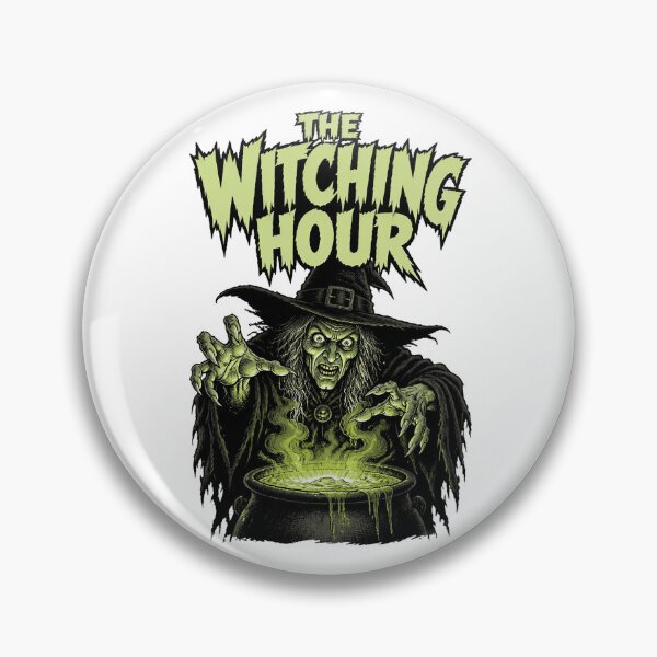 Item preview, The Witching Hour - Classic Horror Vintage Witch & Cauldron designed and sold by emiliacreations.