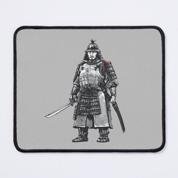 Artikelvorschau, Japanische Samurai-Krieger-Illustration im Vintage-Stil entworfen und verkauft von ZINTHOZ.