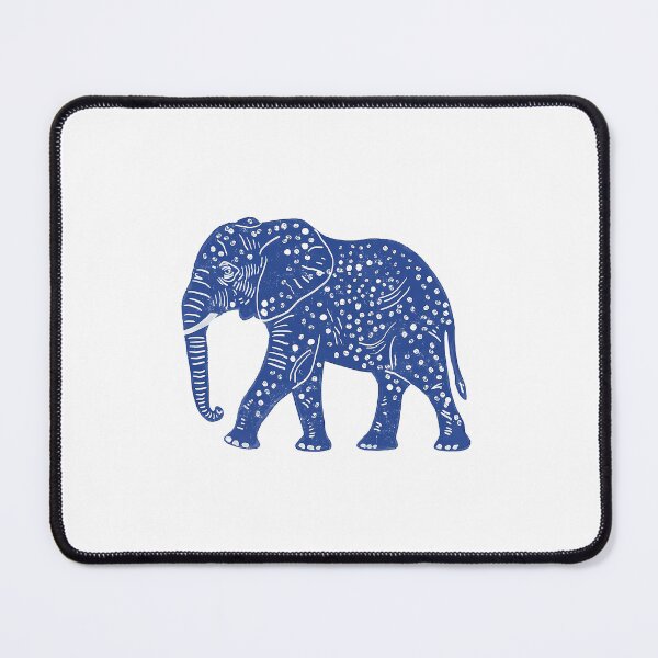 Item preview, Blue Polka Dot Elephant Illustration designed and sold by cynthiasholma.