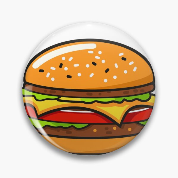 Item preview, Cute Burger Food Illustration  designed and sold by LunaVales.