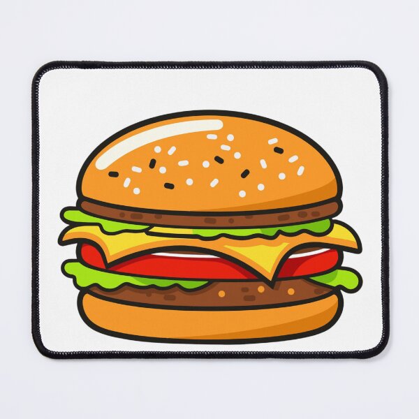 Item preview, Cute Burger Food Illustration  designed and sold by LunaVales.