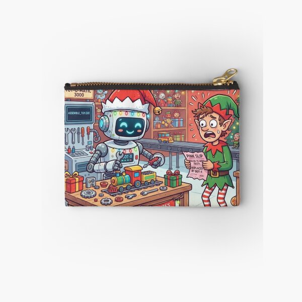 Item preview, AI Replaces Christmas Elves Funny Santa Workshop Robot designed and sold by SmartPuns.