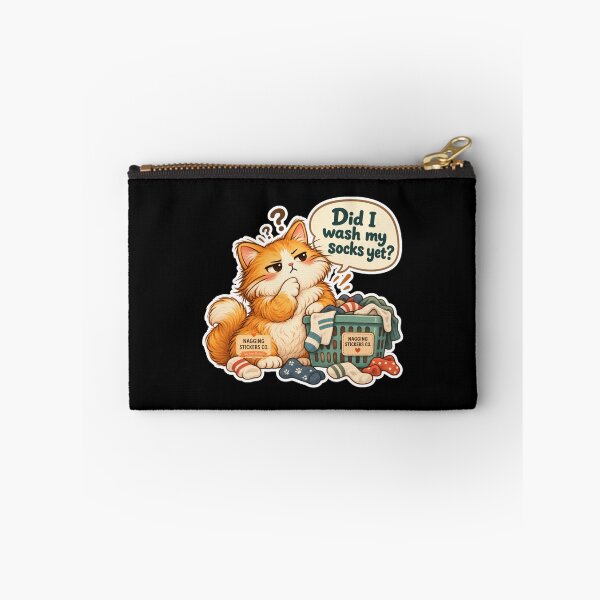 Item preview, NAGGINGCAT3 BY NAGGINGSTICKERSCO. DID I WASH MY SOCKS YET? MUNDANE COLLECTION |BLACK Edition | No.01 designed and sold by LaMaisonOfMY.