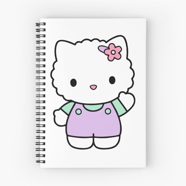 Item preview, Cute Kawaii Chibi Cat Waving Pastel Aesthetic designed and sold by Pinpondesigns.
