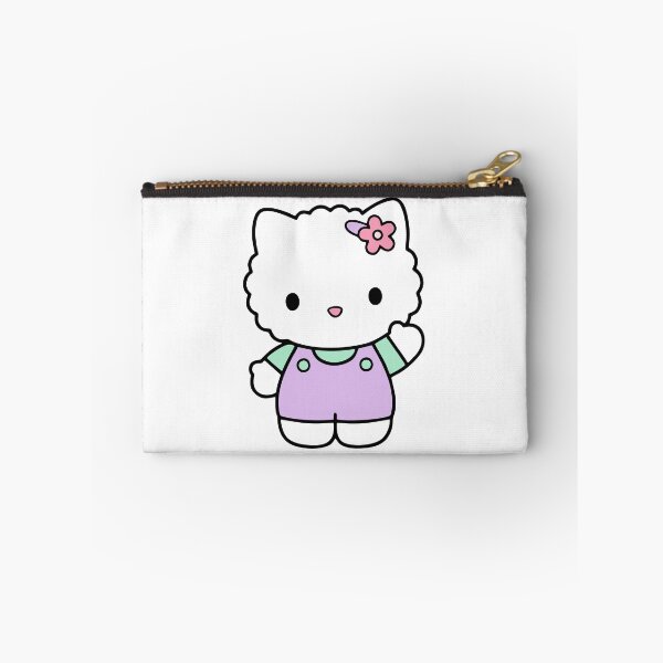 Item preview, Cute Kawaii Chibi Cat Waving Pastel Aesthetic designed and sold by Pinpondesigns.