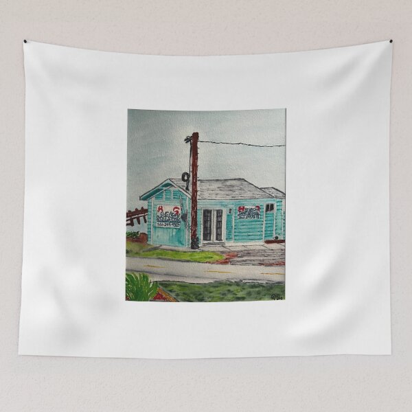 Item preview, Beach Bait Stand Watercolor designed and sold by BirdandaBrush.