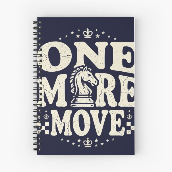 Item preview, One More Move – Funny Retro Chess Player Vintage Design designed and sold by RajDeals.