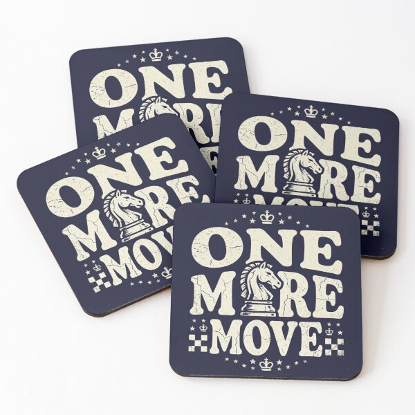 Item preview, One More Move – Funny Retro Chess Player Vintage Design designed and sold by RajDeals.