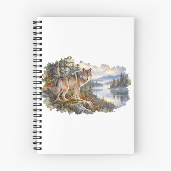 Item preview, Gray Wolf – Quiet Wilderness Wildlife Art designed and sold by SusanSweetArt.