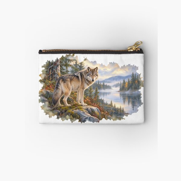 Item preview, Gray Wolf – Quiet Wilderness Wildlife Art designed and sold by SusanSweetArt.