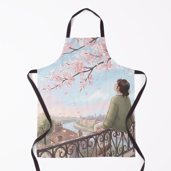 Item preview, Paris Cherry Blossom Balcony designed and sold by RkskArt.