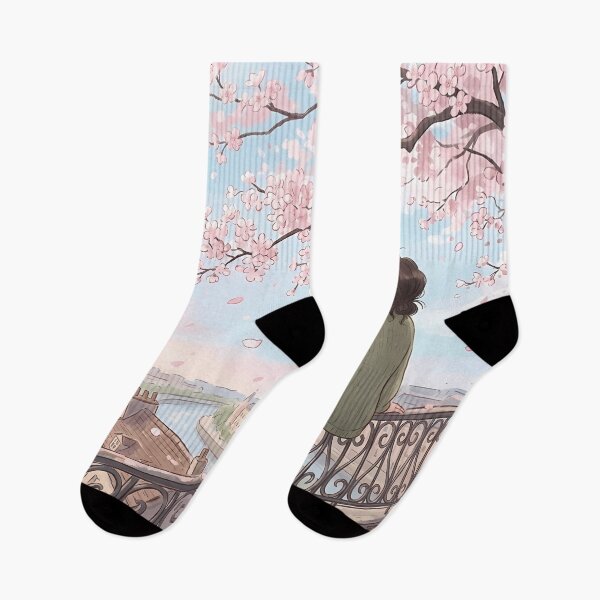 Item preview, Paris Cherry Blossom Balcony designed and sold by RkskArt.