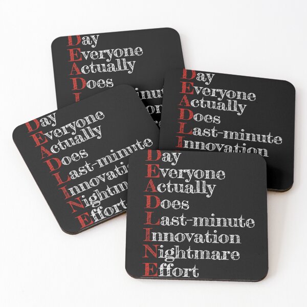 Item preview, Deadline for Procrastinators designed and sold by danhoodstudio.