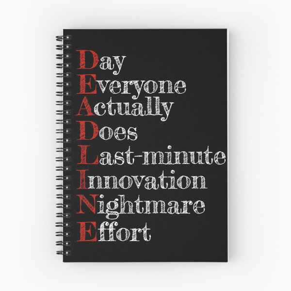 Item preview, Deadline for Procrastinators designed and sold by danhoodstudio.