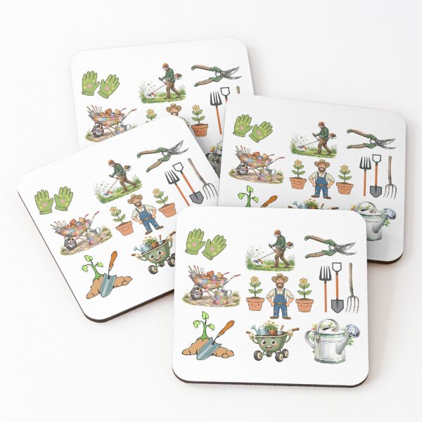 Item preview, gardening tools stickers designed and sold by BUTTER7FLY.