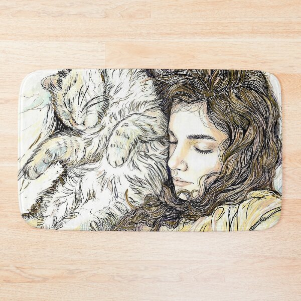 Item preview, Cat, woman, animals, tenderness, designed and sold by citravisuel.