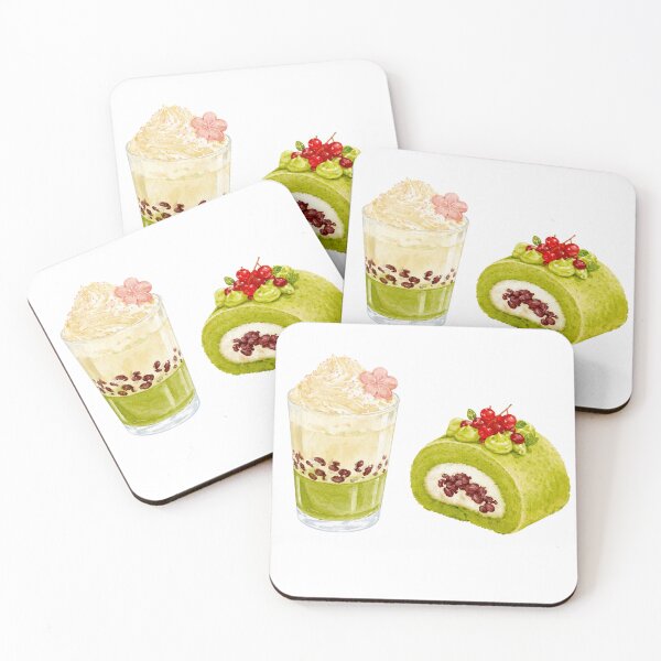 Item preview, Matcha Red Bean Cafe designed and sold by mmkn.art.