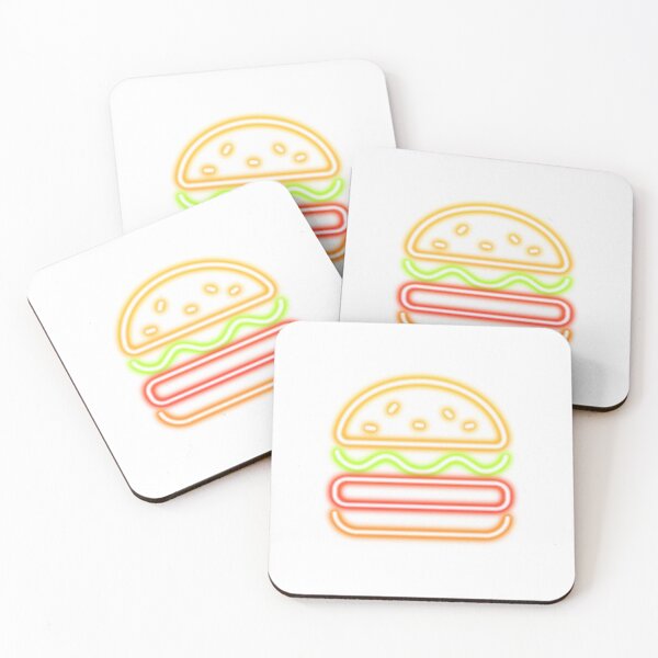 Item preview, Neon Burger Sign – Retro Fast Food Glow designed and sold by muhammadkhafidh.