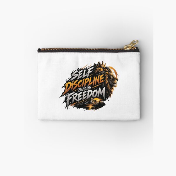 Item preview, Self Discipline Builds Freedom – Lion Motivation designed and sold by MeGasis.