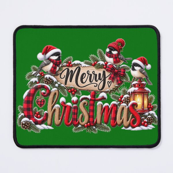 Item preview, Merry Christmas Winter Birds Holiday Design designed and sold by Wild Ink Studio by Barbara.