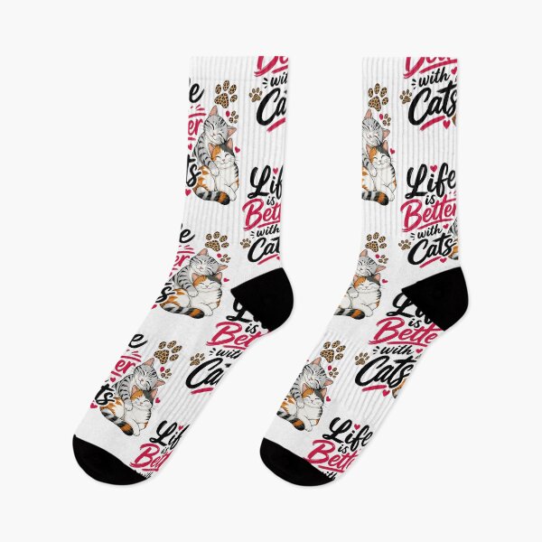 Item preview, Life is better with cats designed and sold by Tiny-Love ⭐⭐⭐⭐⭐.