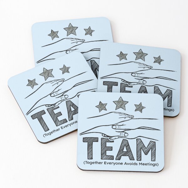 Item preview, Together Everyone Avoids Meetings designed and sold by danhoodstudio.